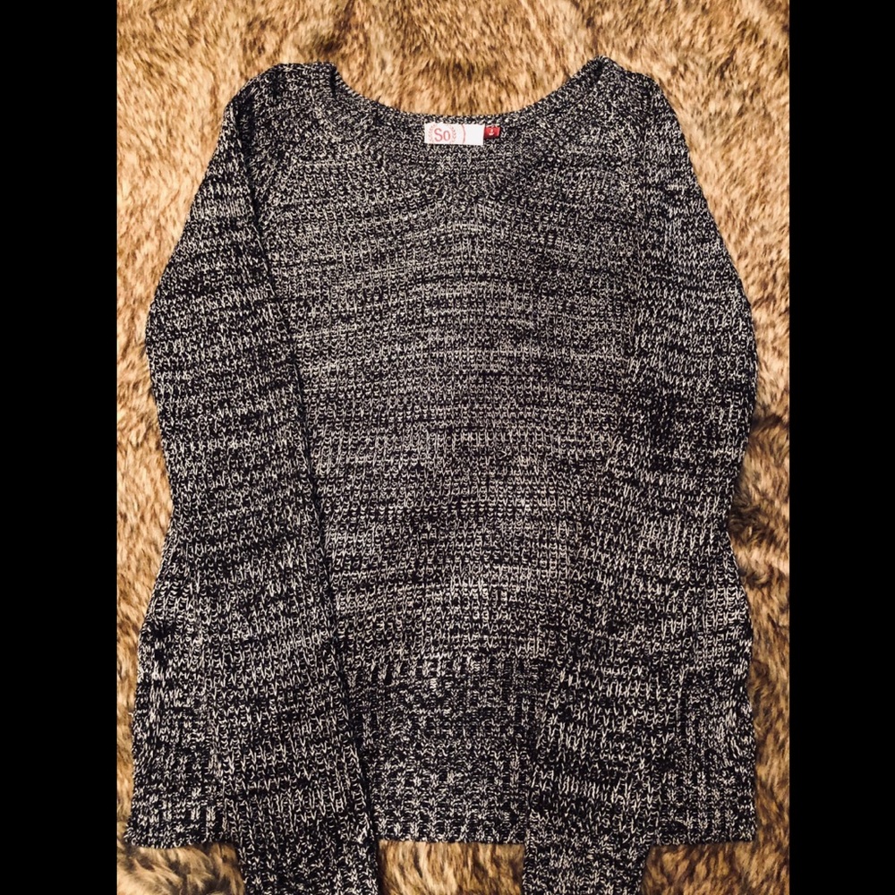 Black V-Neck Sweater